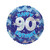 Blue Holographic Happy 90th Birthday Balloon - 18" Foil from Country Baskets