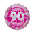 Pink Holographic Happy 90th Birthday Balloon - 18" Foil