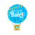 Welcome Baby Hot Air Balloon Blue - 18" Foil from Country Baskets