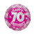 Pink Holographic Happy 70th Birthday Balloon - 18" Foil