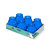 Twilight Candles 104/99mm Tray 6 - Blue