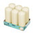 Pillar Candles 200/68 mm Tray 6 - Ivory