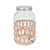 Dispenser Glass With Rattan 30Cm