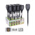 Black Solar Torch 58cm from Country Baskets