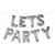 Balloon Lets Party Silver Garland 14Inch