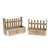 Blooming Flowers Planter Set Of 2 from Country Baskets