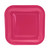 Hot Pink Paper Plates Square - 9 inch (x8) (12/72) from Country Baskets