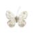 Cream/Gold Feather & Glitter Butterfly with clip 9cm x 12cm/Pk 12 from Country Baskets