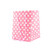 Hand Tie Bag Baby Pink Polka Dot 19x25cm