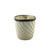 7.5x7cm Swirl Votive W/Metal-Cream (6/48) from Country Baskets