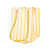 Hand Tied Bag  Yellow Candy Stripe 19x25cm