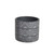 Black & White Cement Pot Zig Zag Without Hole
