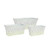 Set of 3 Zinc Rectangle Trough with Lavender from Country Baskets
