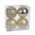 Champagne Shatterproof Baubles (12cm) (4 pieces)