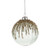 Bauble Glass With Crystals Green 8Cm from Country Baskets