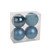 Turquoise Shatterproof Baubles (10cm) (4 pieces) from Country Baskets