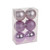 Pink Shatterproof Baubles (8cm) (6 pieces)