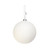 White Glitter Shatterproof Bauble (X1) (15cm) from Country Baskets