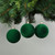 Green Velvet Baubles 8cm