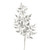 Artificial Lustre Leaf Spray Silver 53 cm from Country Baskets