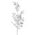 Glitter Leaf Spray Sliver 70 cm