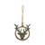 Wood Hanging Deer Head Sil 8Cm from Country Baskets