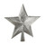 Sparkle Star Tree Topper Silver from Country Baskets