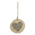Bark Hanging Heart Decoration Silver