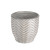 ZigZag Pot Grey 13.5cm from Country Baskets