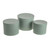 Hat Box Soft Green Set of 3 Largest - D19 x H14.4cm