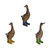 Ducks 3 Assorted Blue, Yellow & Green Wellies 10x9x19.5cm