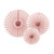 Decoarative Rosettes, Dusty Rose pk3 from Country Baskets