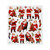 Stickers, Traditional Father Christmases, 15x16,5 cm, 1 sheet
