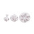 Cookie cutters with stamp, white, snowflake, D: 3,2+4,8+6,5 cm, 3 pc/ 1 pack from Country Baskets