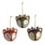 Bauble Reindeer Glass 3Ast from Country Baskets