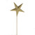 Star Glittered Pick Gold 55 cm