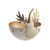 Metal Bowl Gold Reindeer 15Cm from Country Baskets