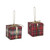 Present Box Tartan Hanging Decor 2 Assort Trd