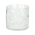 White Dots Glass Tealight Holder