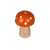 Mushroom Orange 7.6Cm Wdl