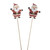 Set of 2 Felt Santa Picks from Country Baskets