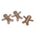 Set of 3 Felt Gingerbread man clips from Country Baskets