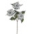 Rich Silver Poinsettia Spray 53Cm from Country Baskets