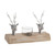 Tealight Holder With Silver Deer Heads 19.5Cm from Country Baskets