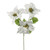 Poinsettia Velvet Spray Wht from Country Baskets