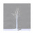 90cm White Tree W/36 Wht LED Lights w/ Transformer (6) Textured finish from Country Baskets