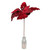 Poinsettia Pick Velvet Burgundy Large from Country Baskets