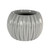 18.3cm Grey Ribbed Orchid Pot