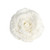 White Glittered Rose with Clip - 18cm