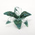 Blue velvet/organza flower with clip from Country Baskets